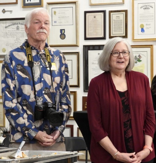 Cindy and Marc Alverson at retirement reception